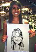 caricature party girl